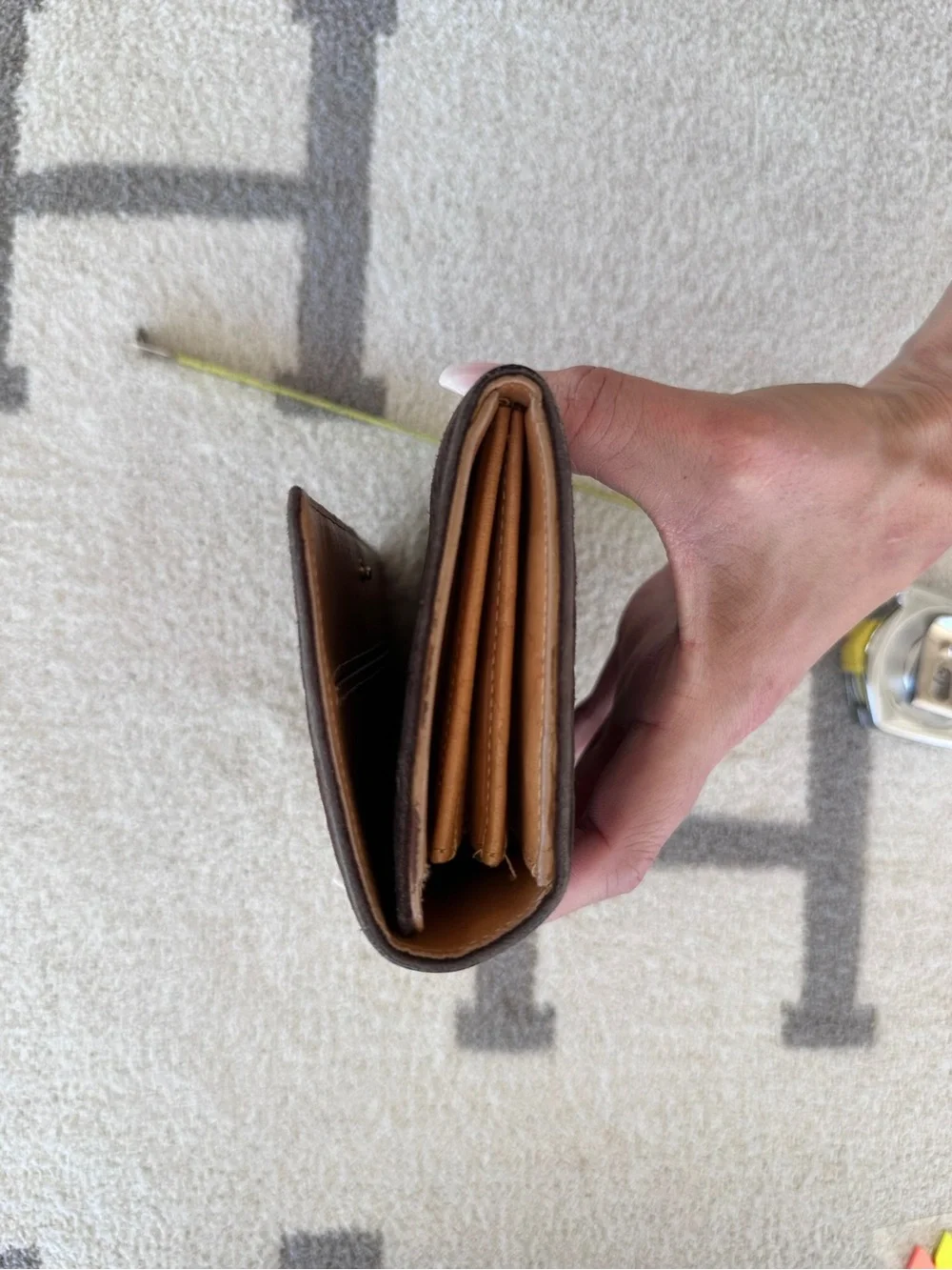 Chocolate brown Celine wallet